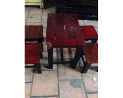Bộ bàn ghế cf mộc